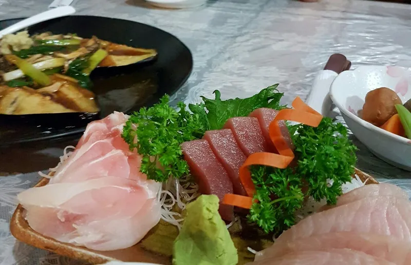 Sashimi e Nasu Dengaku do Kidoairaku